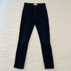 Reformation Jeans Skinny Stretch High Rise Jeans • 26 • Black